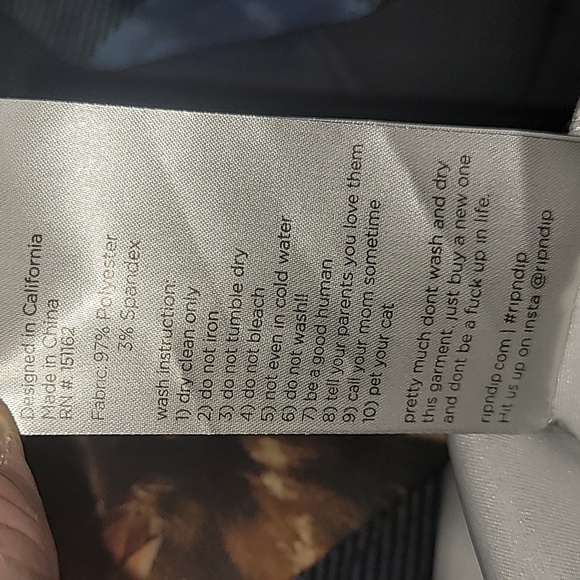 Ripndip. Hoodie. Oversized Medium. Almost neoprene-like material.  Like-new - Picture 12 of 16